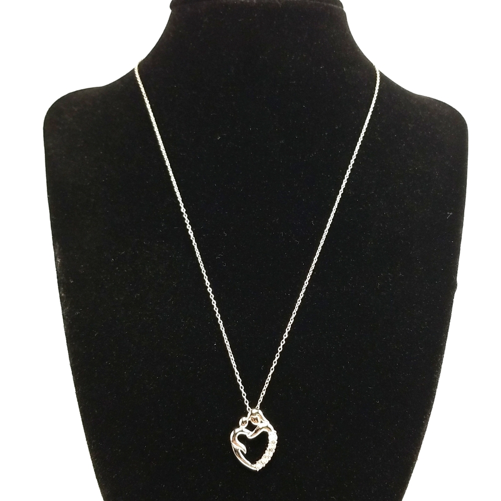 Kohl's 925 Silver Mother's Pendant Womens Necklace New Size 18 Inches